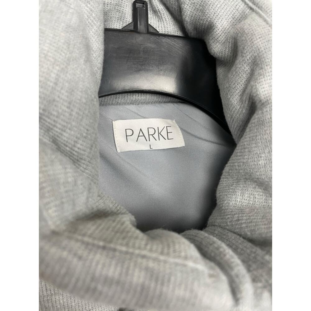 Parke light grey knit puffer vest size Large - Picture 6 of 8